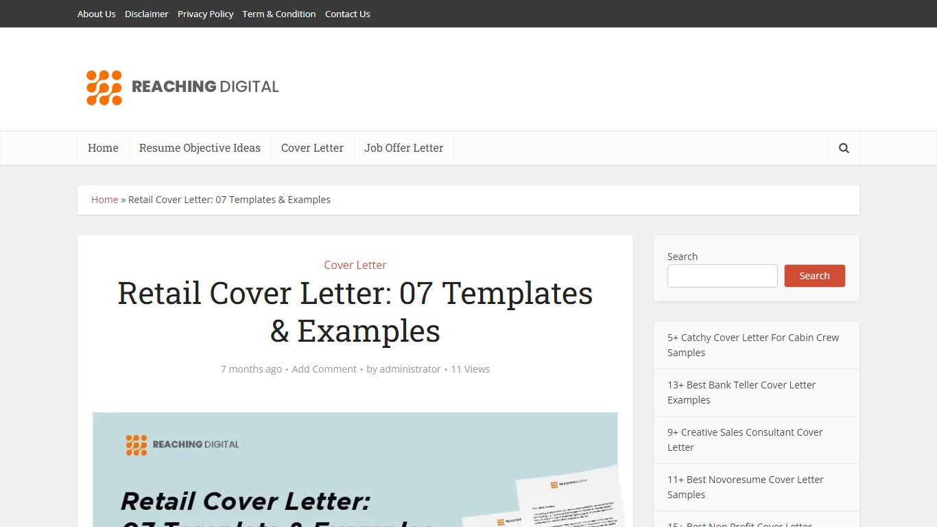 Retail Cover Letter: 07 Templates & Examples | Reaching Digital